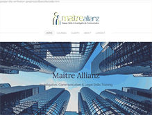 Tablet Screenshot of maitreallianz.com